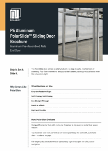 Image of P5 Aluminum PolarSlide Sliding Door Brochure